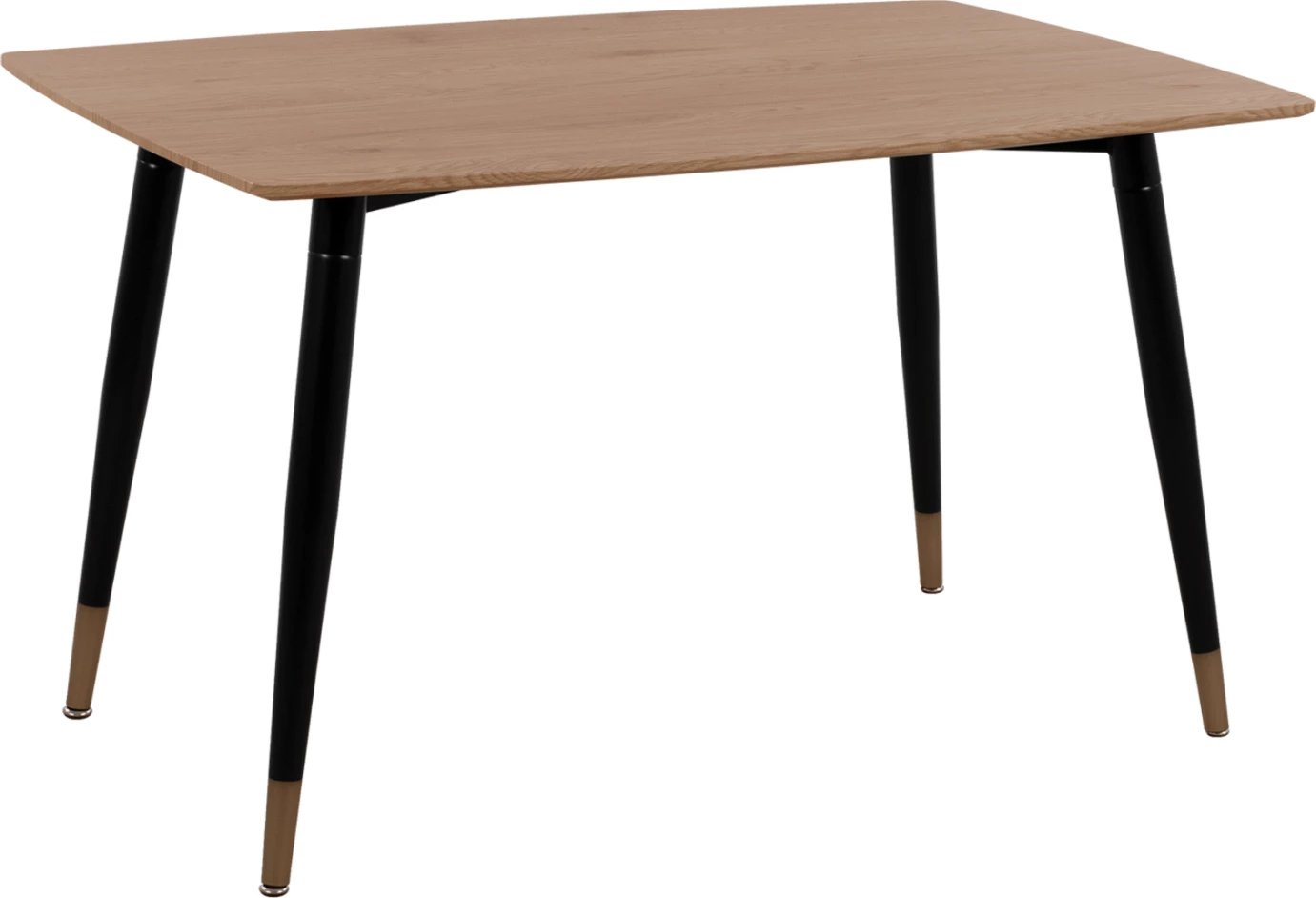 Tavolinë kuzhine ALIZA FH8553.01 ngjyrë natyrale dhe këmbë metali të zeza 120x80x75 cm