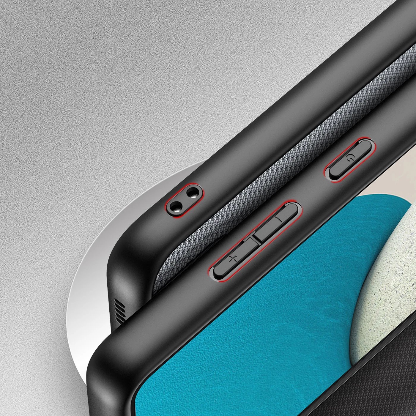 Mbështjellës Dux Ducis Fino për Samsung Galaxy A73, najlon, kaltër