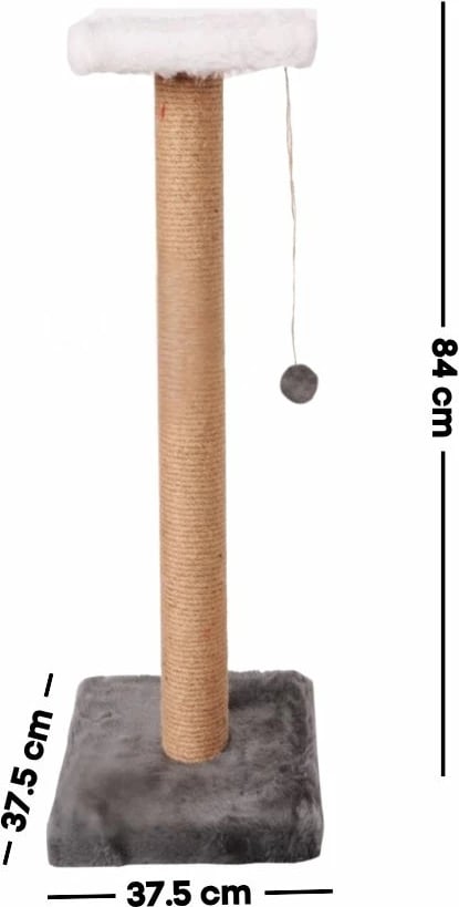 Dru për gërvishtje për mace, Paws & Whiskers, Barco, anthracite/bezhë/e bardhë