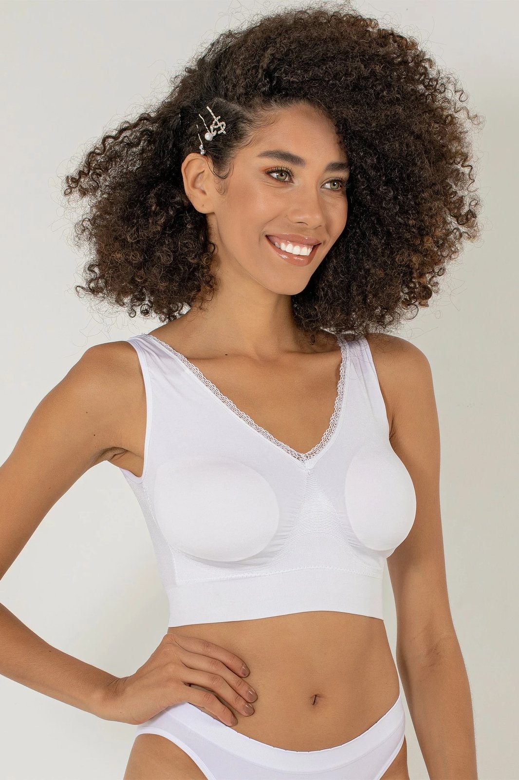 Bustier i bardhë pa shtresa, Jumeon, 002-000301