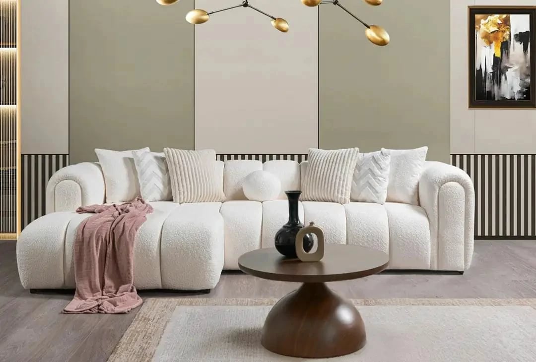 Këndore e bardhë Atelier del Sofa, N-Line, majtas