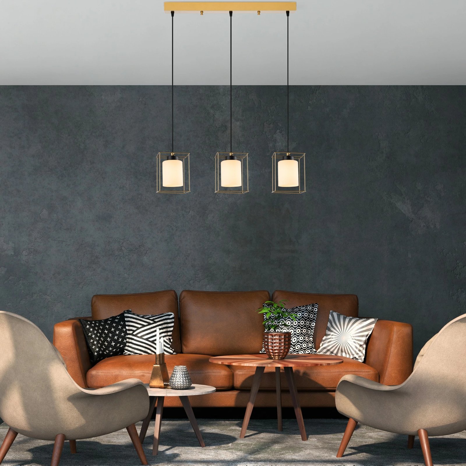 Llambë tavani Opviq Swank, ngjyrë ari, 702-8