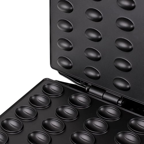 Aparat për biskota në formë arre, Mesko, MS3041, 24 gjysma XL, 1600W, e zezë