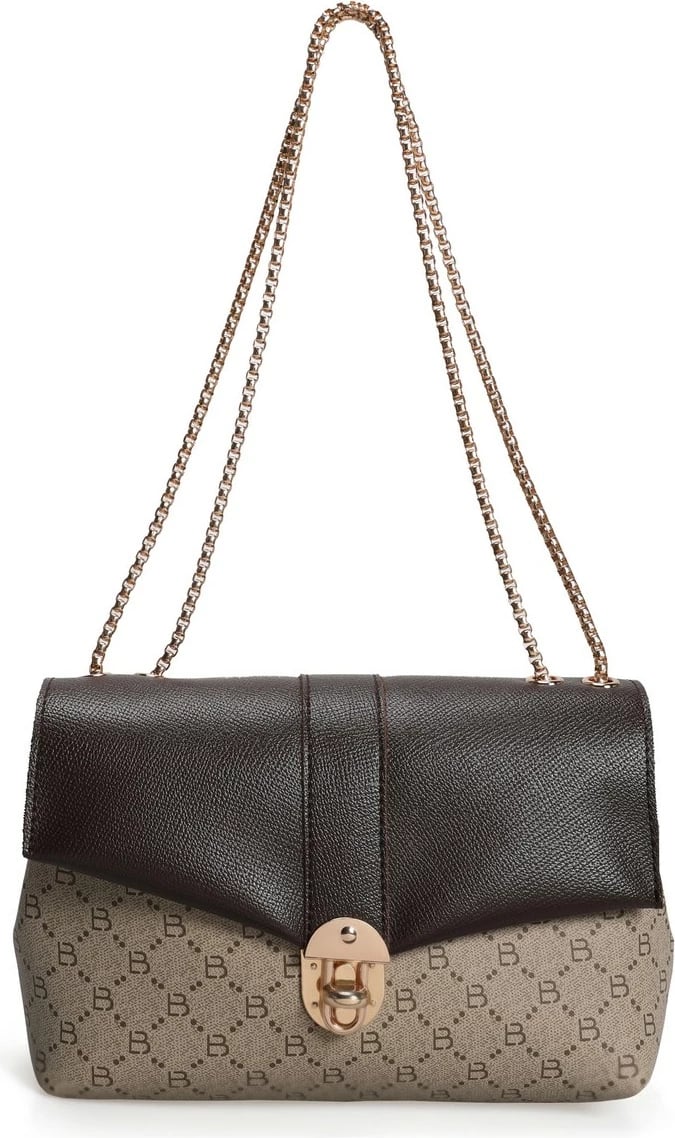 Çantë krahu Lucky Bees, krem dhe kafe, 1228 v2