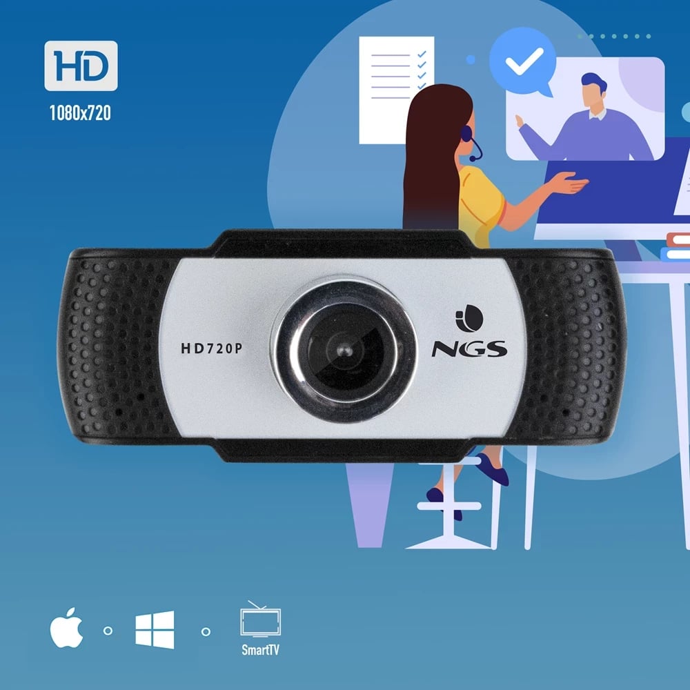 Ueb kamerë me mikrofon NGS Xpresscam 720 HD,e zezë