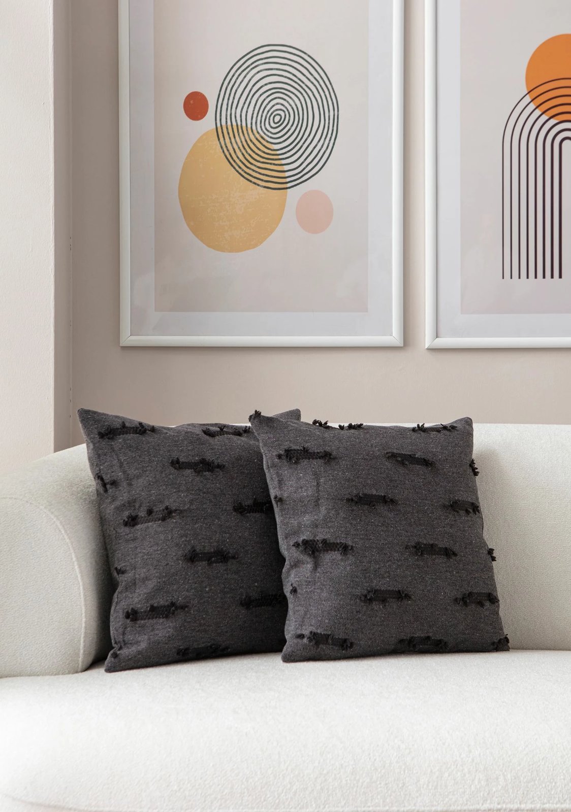 Set mbulesash për jastëkë (2 copë), Evila Originals, Tuffet, e zezë v7