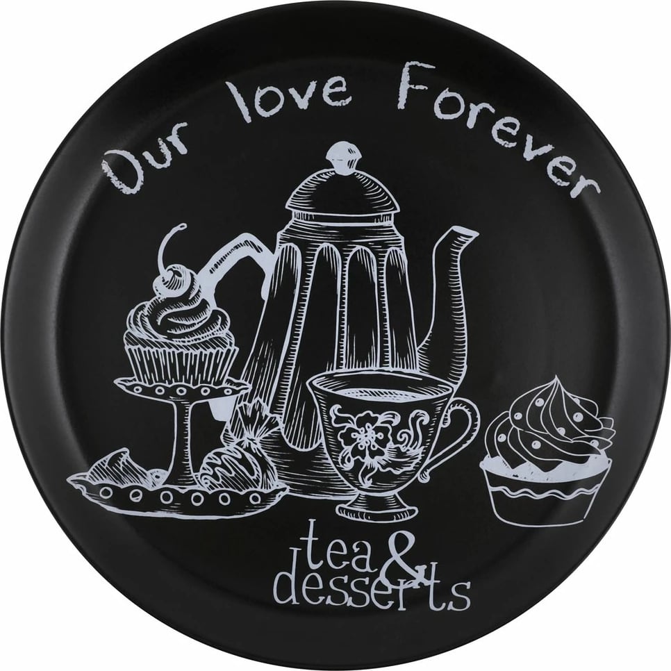 Set pjatash shërbimi (6 copë), Hermia Concept, ngjyrë e zezë mat, ST042106F956A4644000AS3T00