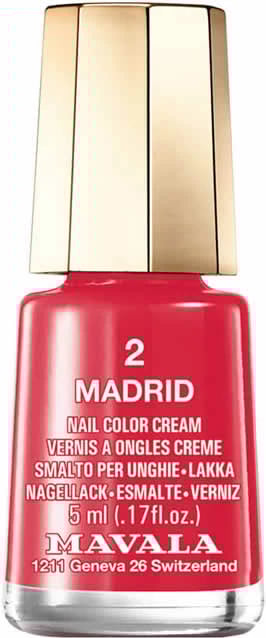 Llak për thonj Mavala 2 Madrid 5ml i kuq