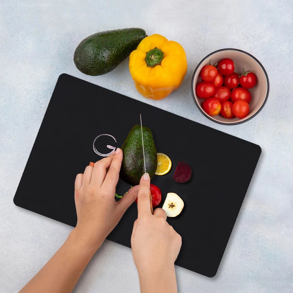 Dërrasë prerëse Hermia, qelq i temperuar, shumëngjyrëshe, Ckt57 - 3040, 30x40cm