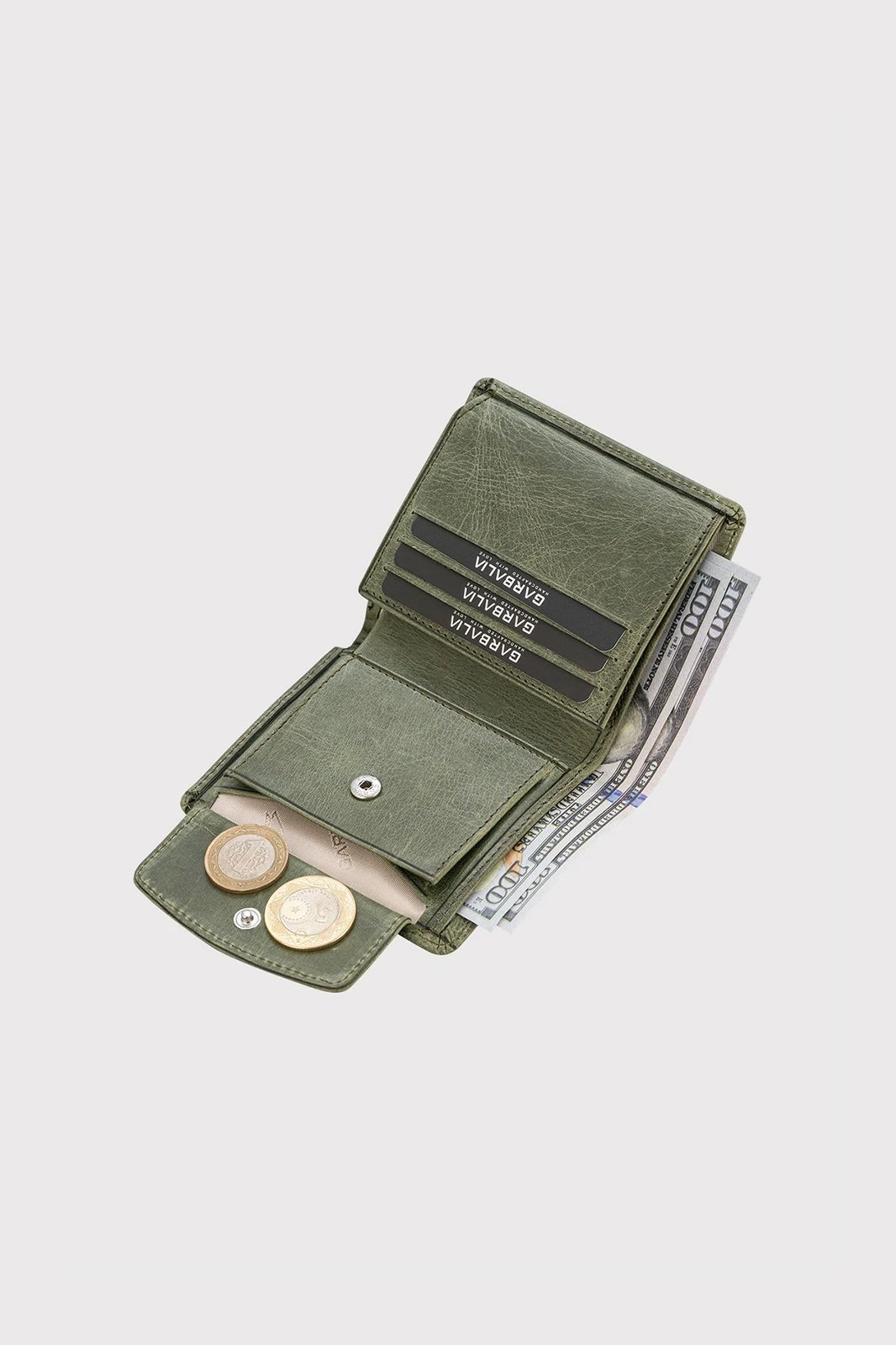 Portofol për burra Zoozie Bags, Dallas, ngjyrë e gjelbër e çmendur