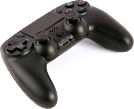 Gamepad pa tela, Gembird, JPD-PS4BT-01-BK, Bluetooth, për PS4 dhe PC, me vibrim, zi