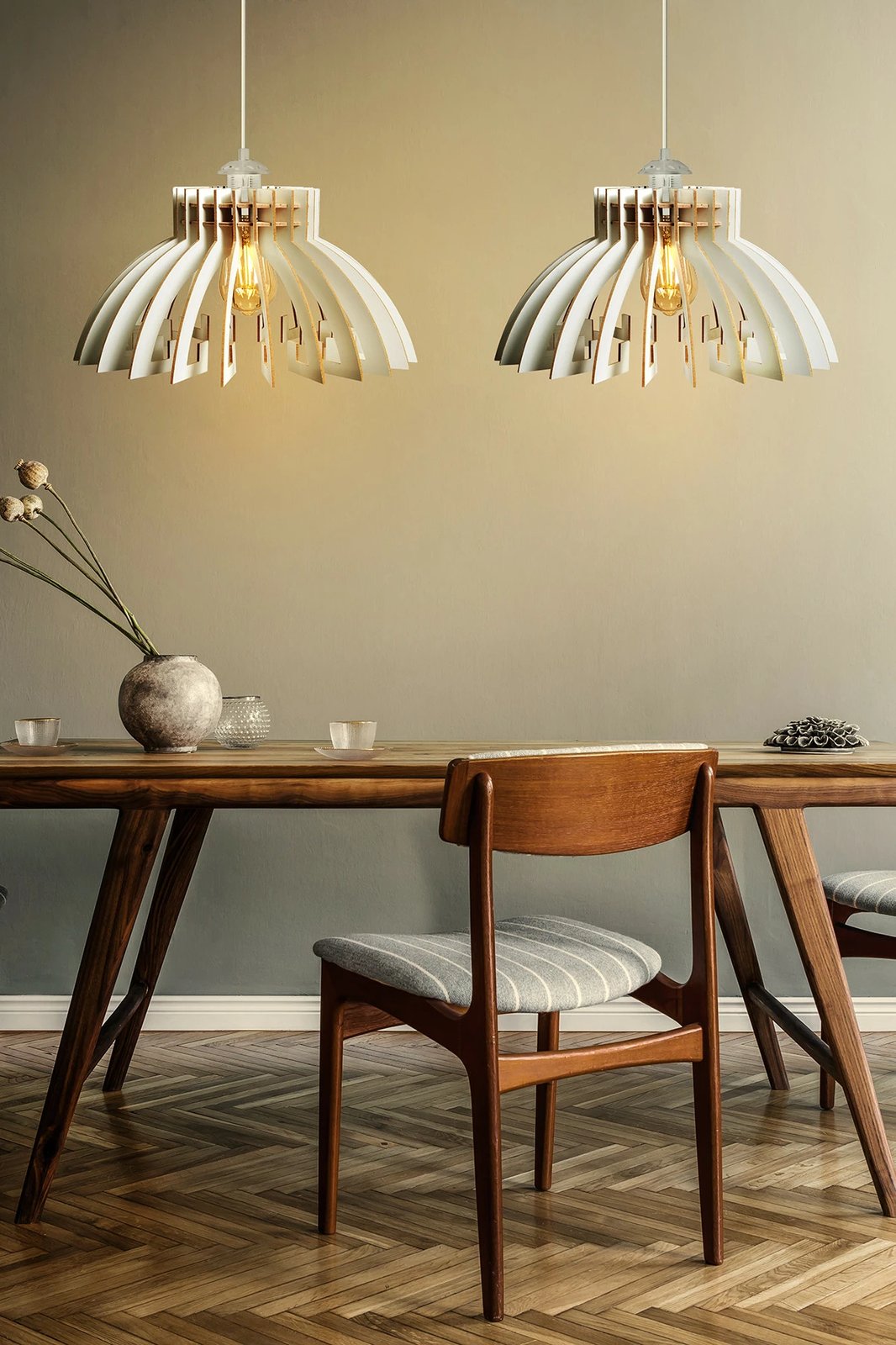 Llambë tavani Opviq, dizajn kurorë, e bardhë, 2 copë