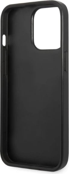 Mbështjellës Karl Lagerfeld KLHCP13XSFMP2K për iPhone 13 Pro Max 6.7", i fortë, lëkurë saffiano, i zi