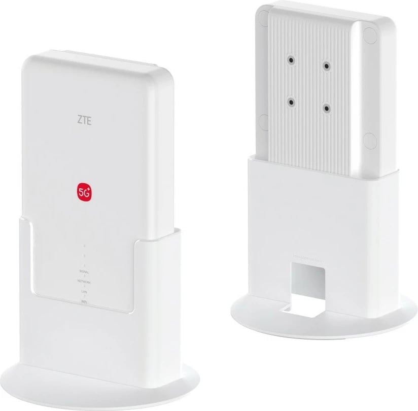 Router ZTE G5 Max Pro 5G-A Wi-Fi 7 3.6 Gb/s 4x4 MIMO IP65 13 dBi 6 antena i bardhë