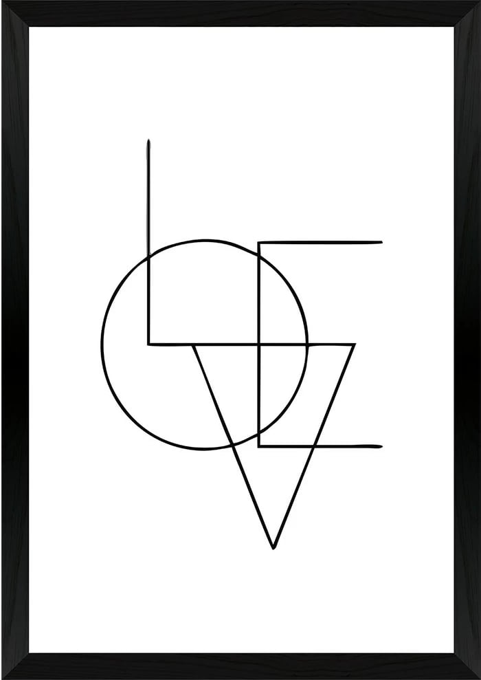 Pikturë dekorative murale Wallity, 1Artavessayaz52-3348, shumëngjyrëshe, 33x48cm