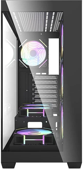 Kasë Darkflash DS900, Middle Tower, me 7 ventilatorë ARGB, e zezë