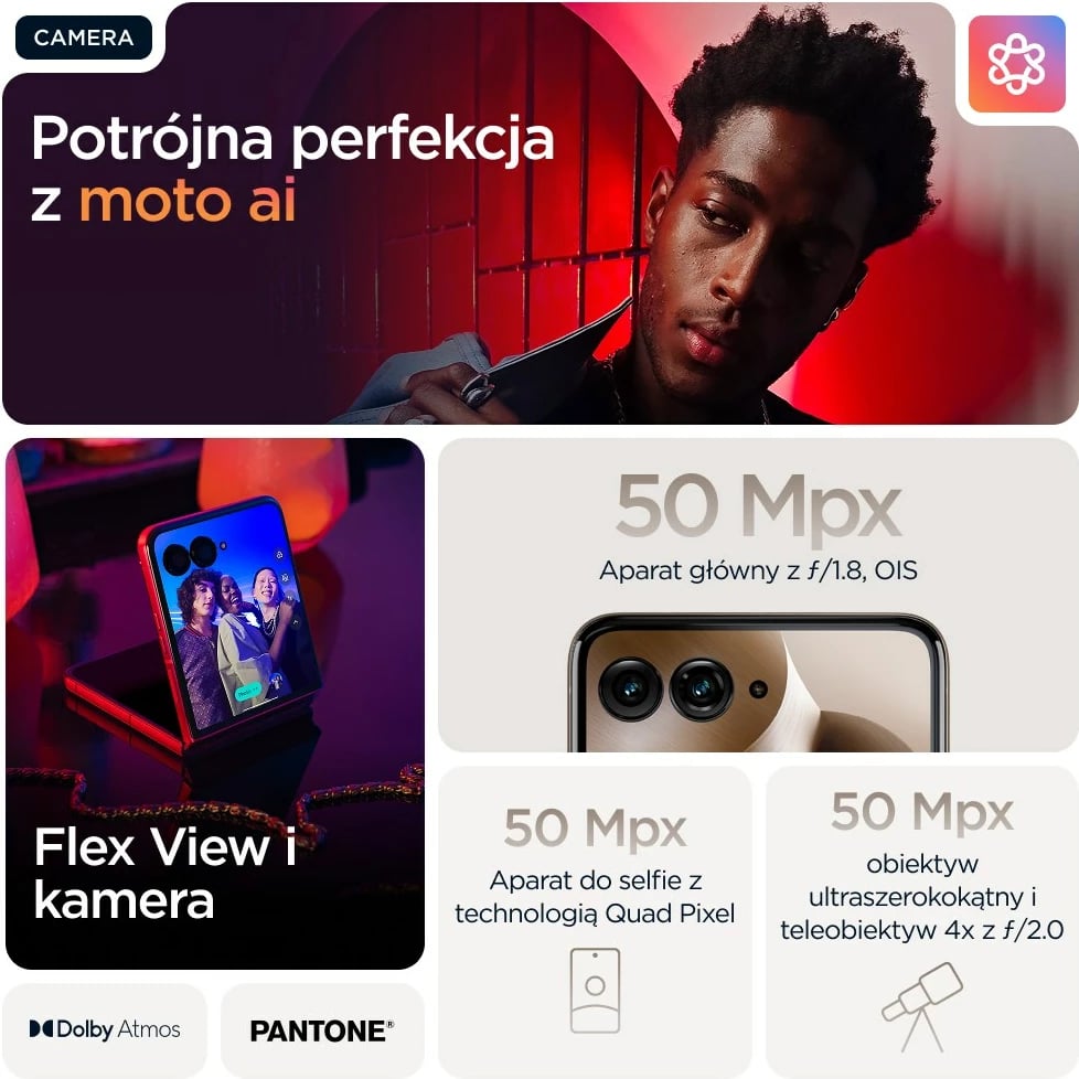 Celular Motorola razr 60 ultra, 6.96", 16 GB RAM, 512 GB, 5G, Wood