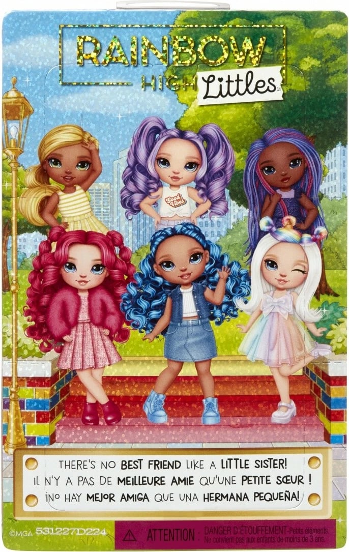 Kukull Rainbow High Littles Daisy, 15 cm, me aksesorë, e verdhë