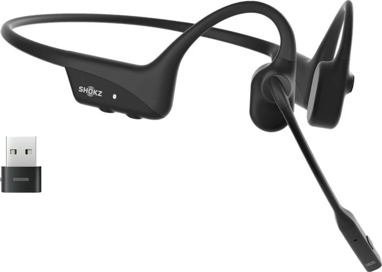 Kufje Shokz OpenComm2 UC, Bluetooth, Bone Conduction, e zezë