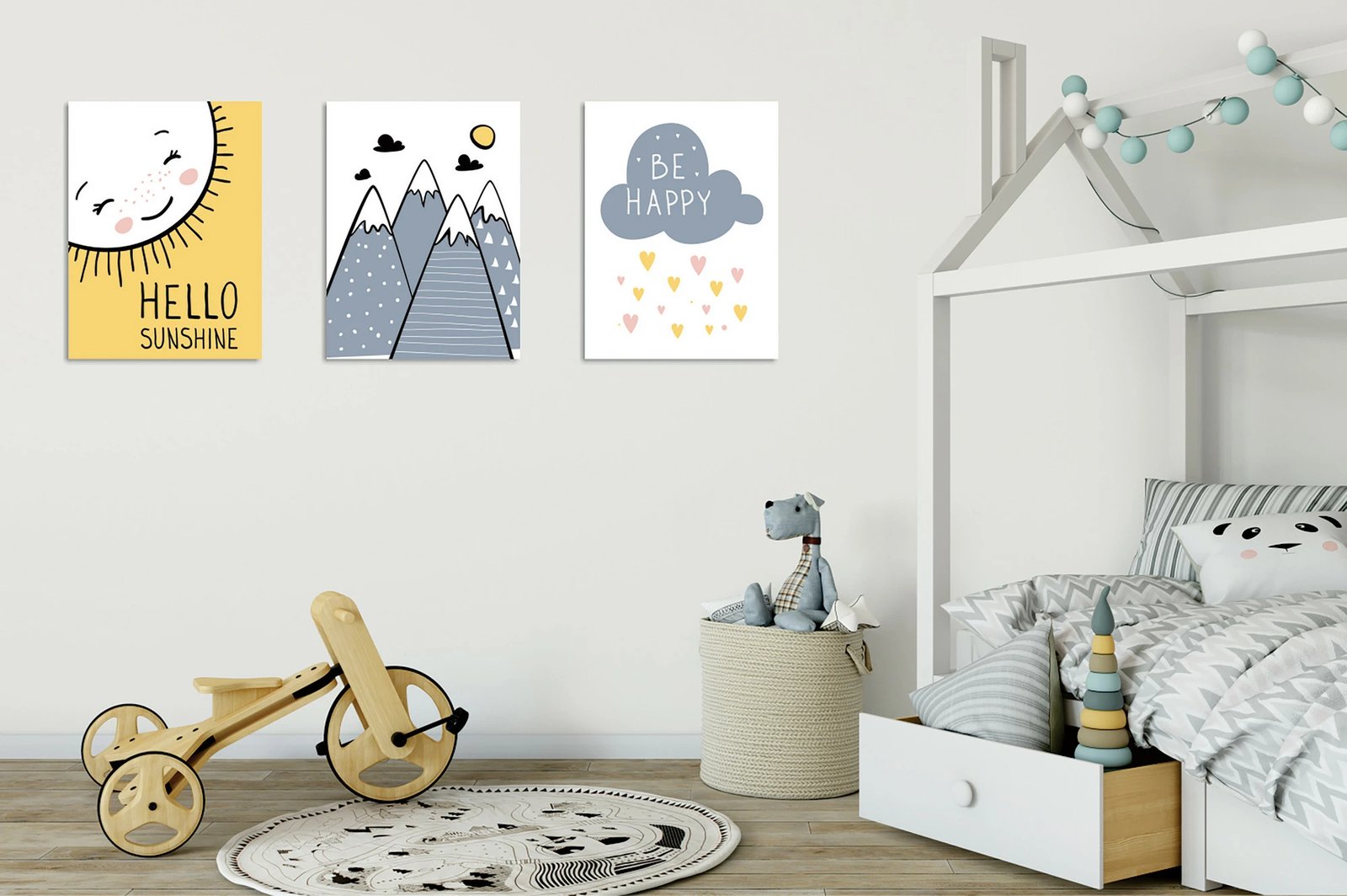 Pikturë dekorative në kanavacë (3 copë), Wallity, UDC04