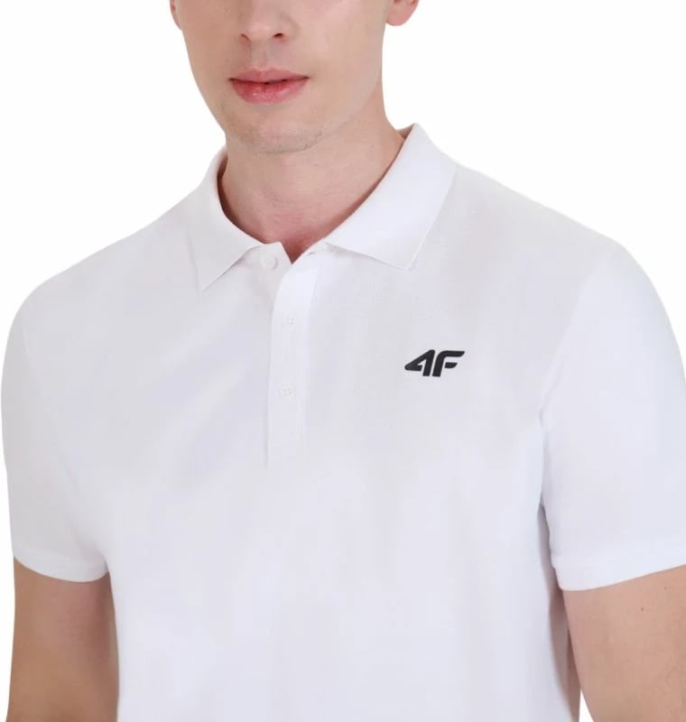 Maicë polo për meshkuj 4F, e bardhë