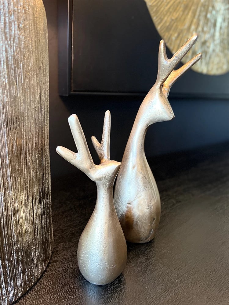 Dekor për Krishtlindje, drenushe, alumin, ngjyrë ari, 7x6x20 cm Dekor për Krishtlindje, drenushe, alumin, ngjyrë ari, 7x6x20 cm