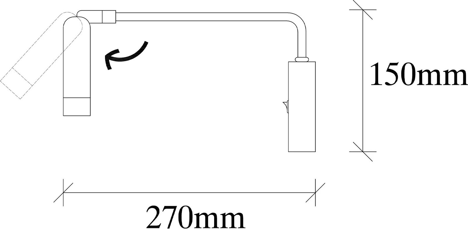 Llambë muri Opviq, Uğur - 6041, e verdhë dhe e zezë