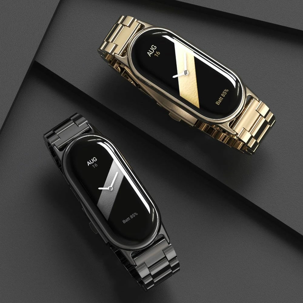 Rrip çeliku Tech-Protect për Xiaomi Smart Band 8 / 8 NFC, i zi