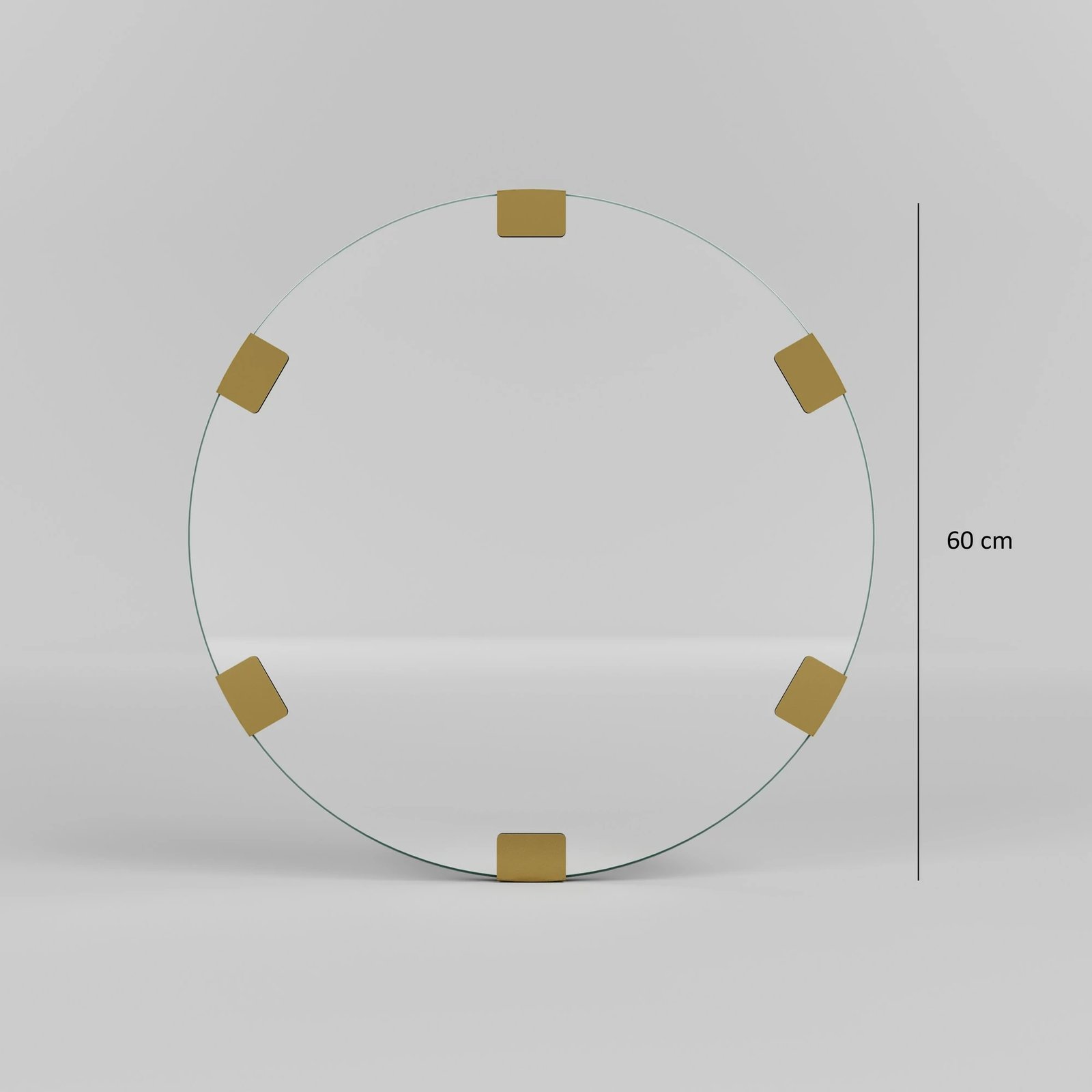 Pasqyrë dekorative Skye, Chakra, ngjyrë ari