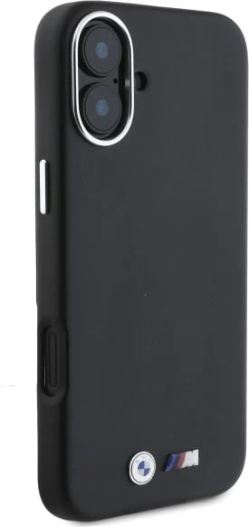 Mbështjellës BMW M Smooth Full Wrapped Metal MagSafe për iPhone 16 Plus, i zi