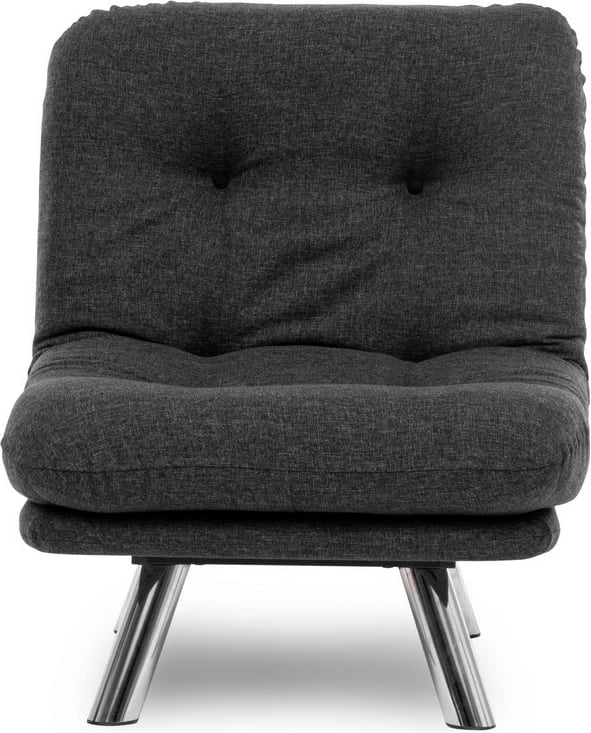 Krevat-karrige një vendi, Atelier del Sofa, Misa Small Solo, ngjyrë gri e errët