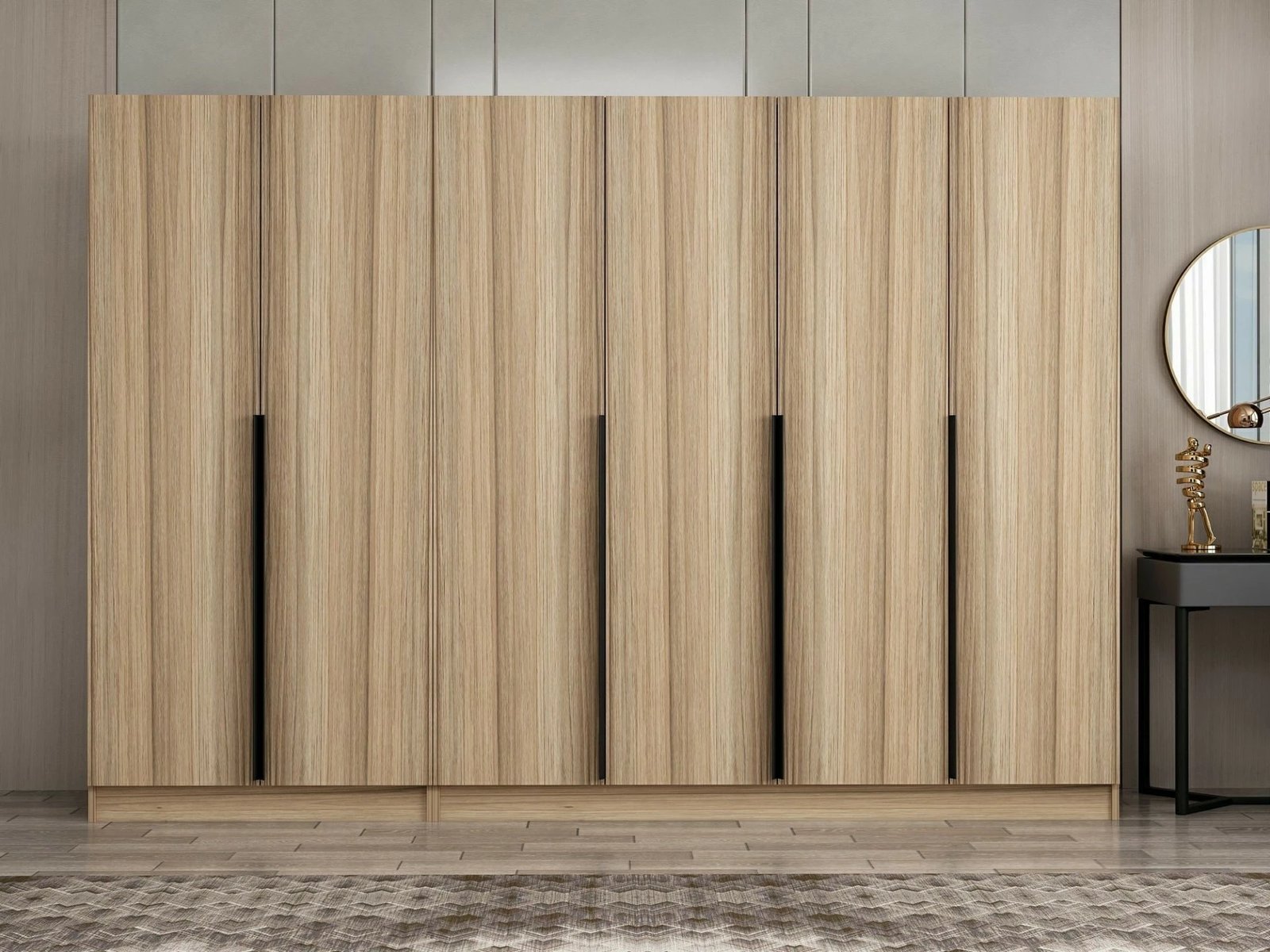 Dollap për dhomë gjumi, ngjyrë lisi, Skye Decor Kale Plus - 7796