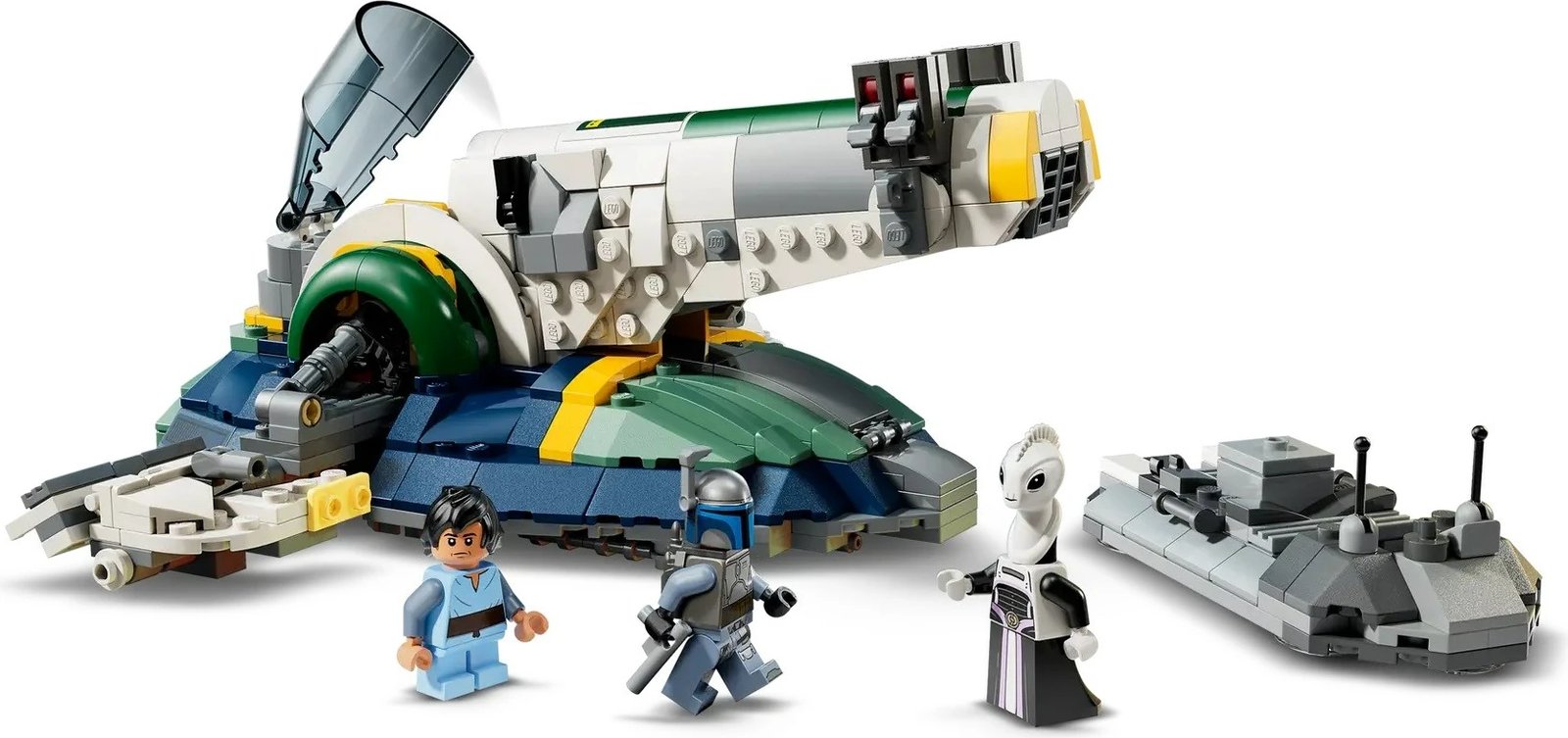 Set LEGO Star Wars Jango Fett's Starship 75433 me 3 minifigura