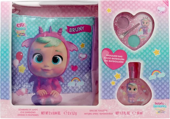 Set Eau de Toilette për fëmijë Cartoon Cry Baby Bruny unisex, 50ml, 3 copë