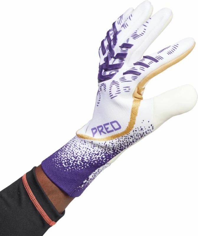 Doreza portieri adidas për meshkuj, të bardha/vjollcë