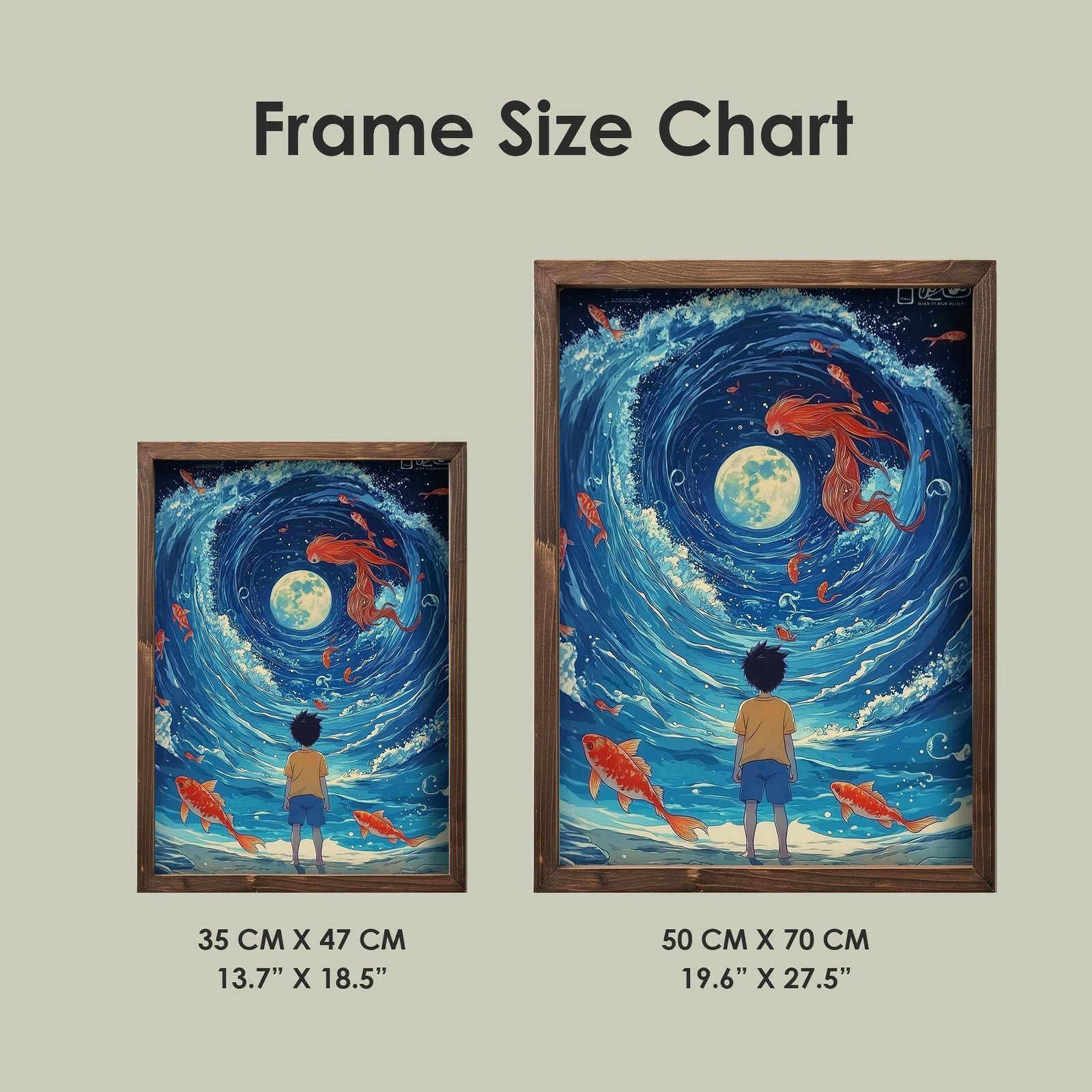 Pikturë dekorative me kornizë MDF, Wallity, TUN109-L, shumëngjyrëshe, 35x47x2cm
