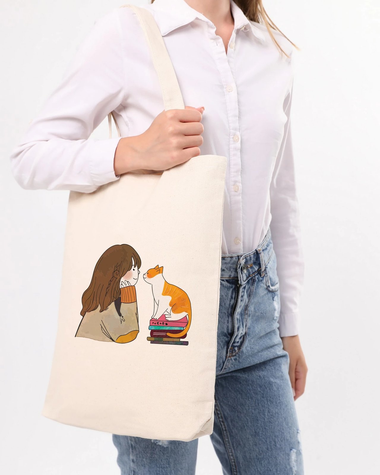 Çantë Tote Zoozie Bags, krem, 1160