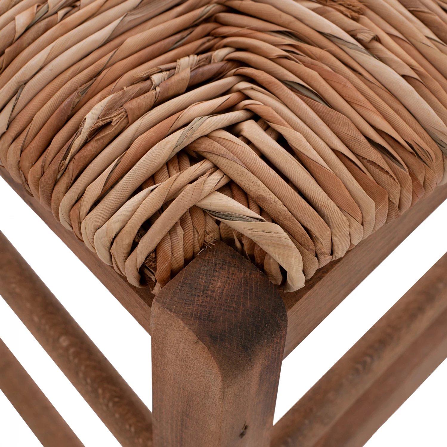 Karrige tradicionale me kashtë, ngjyrë arre, FH10370.01