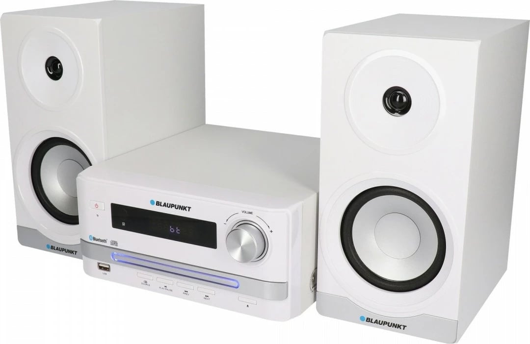 Sistem Micro Hi-Fi Blaupunkt MS16BT EDITION, Bluetooth, CD/MP3/USB/AUX, Bardhë