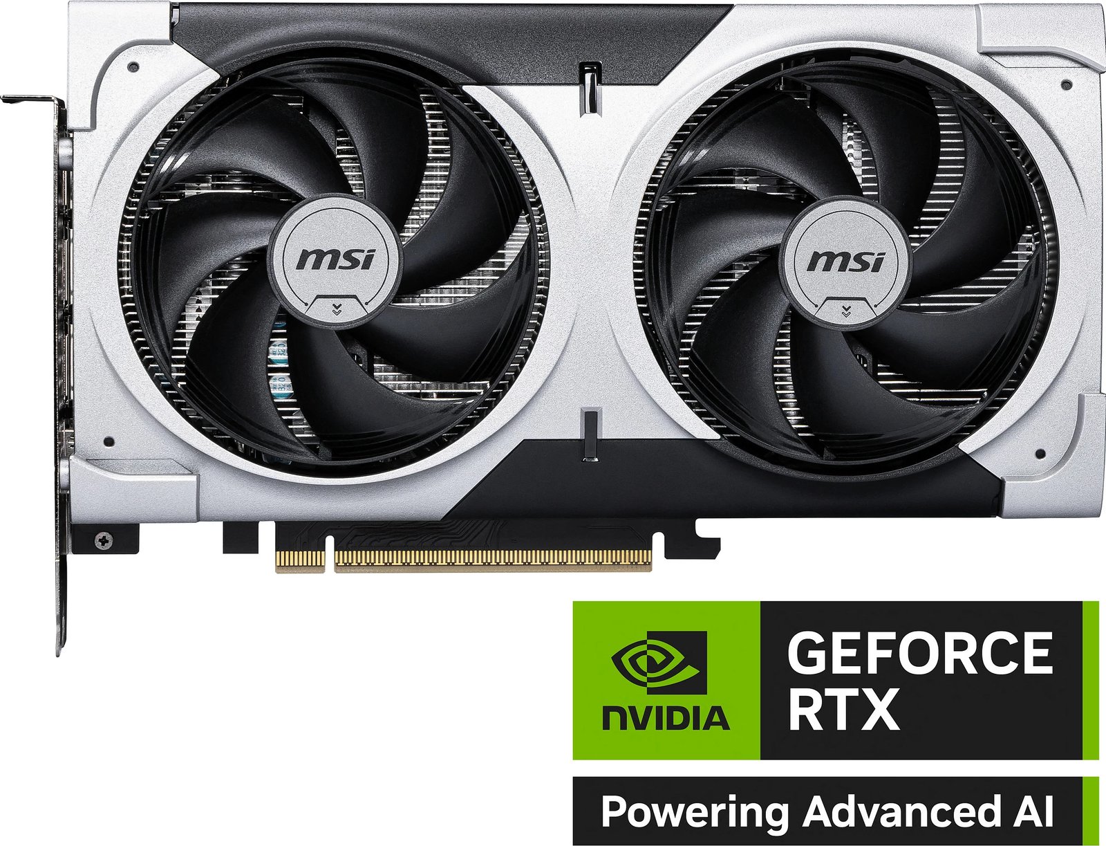 Kartelë grafike MSI RTX 5060 Ti Ventus 2X OC 8GB GDDR7, argjendtë