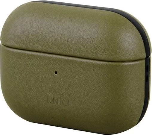 Mbështjellës UNIQ Terra për AirPods Pro, lëkurë natyrale, olive