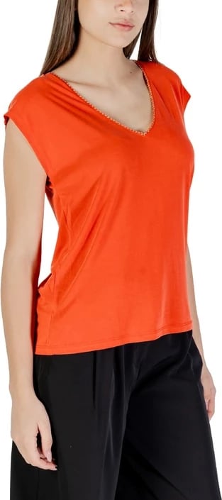 Top femra Vila Clothes, e kuqe