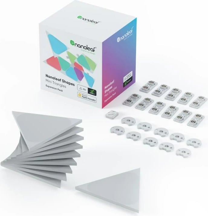 Panele ndriçuese Nanoleaf Shapes Expansion Pack, NL47-0001TW-3PK, multikolor, të bardha, set 3 copë