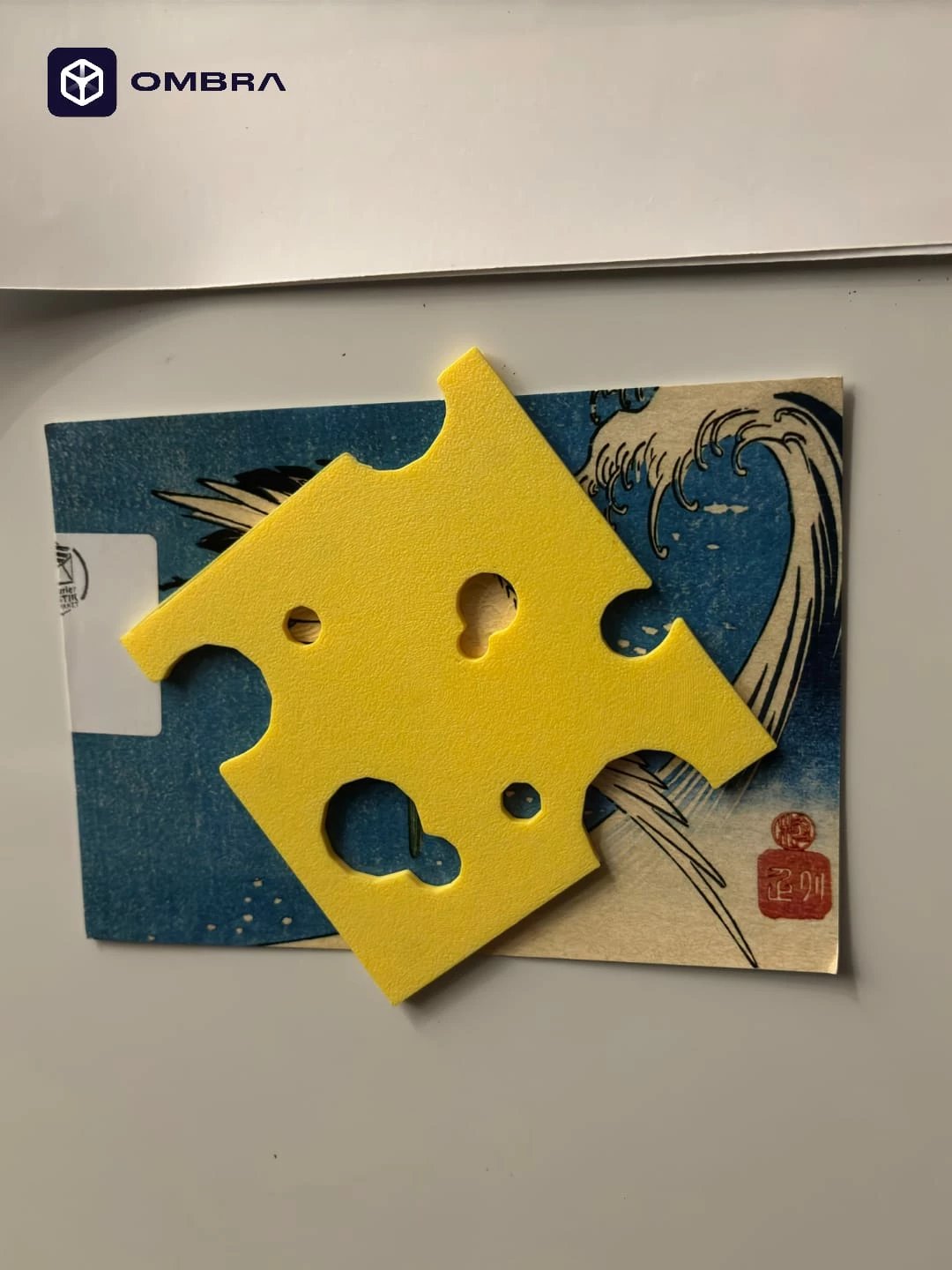 Slice of Cheese - Fridge Magnet e verdhe