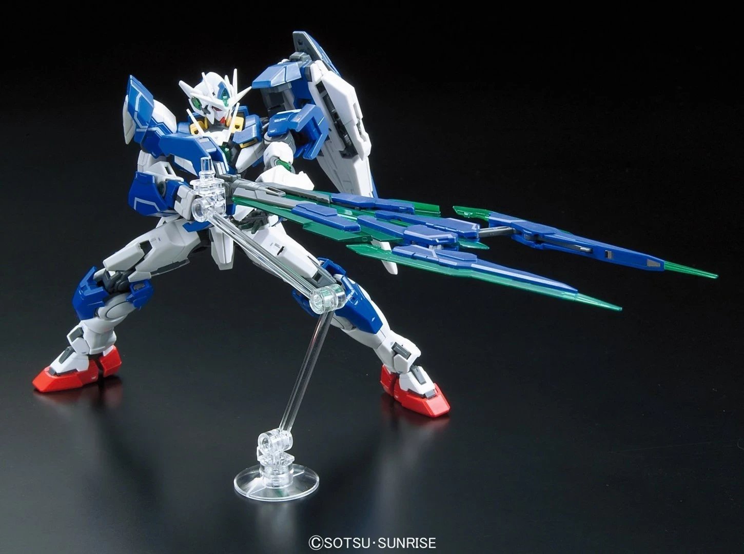 Model Bandai OO QANT, RG 1/144, blu