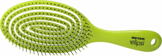 Brushë flokësh BETER Elipsi unisex e gjelbër large