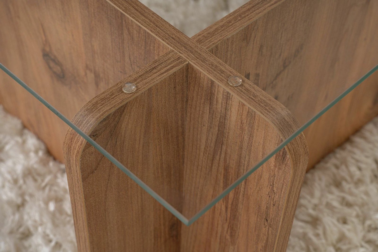 Tavolinë kafeje Nordure, Flavio, ngjyrë Atlantic Pine