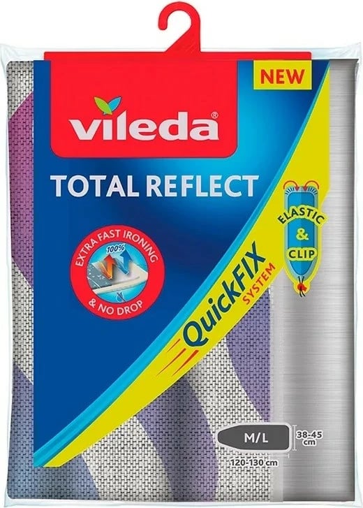 Mbulesë për hekur Vileda Total Reflect, 120-130x38-45 cm, dekorative
