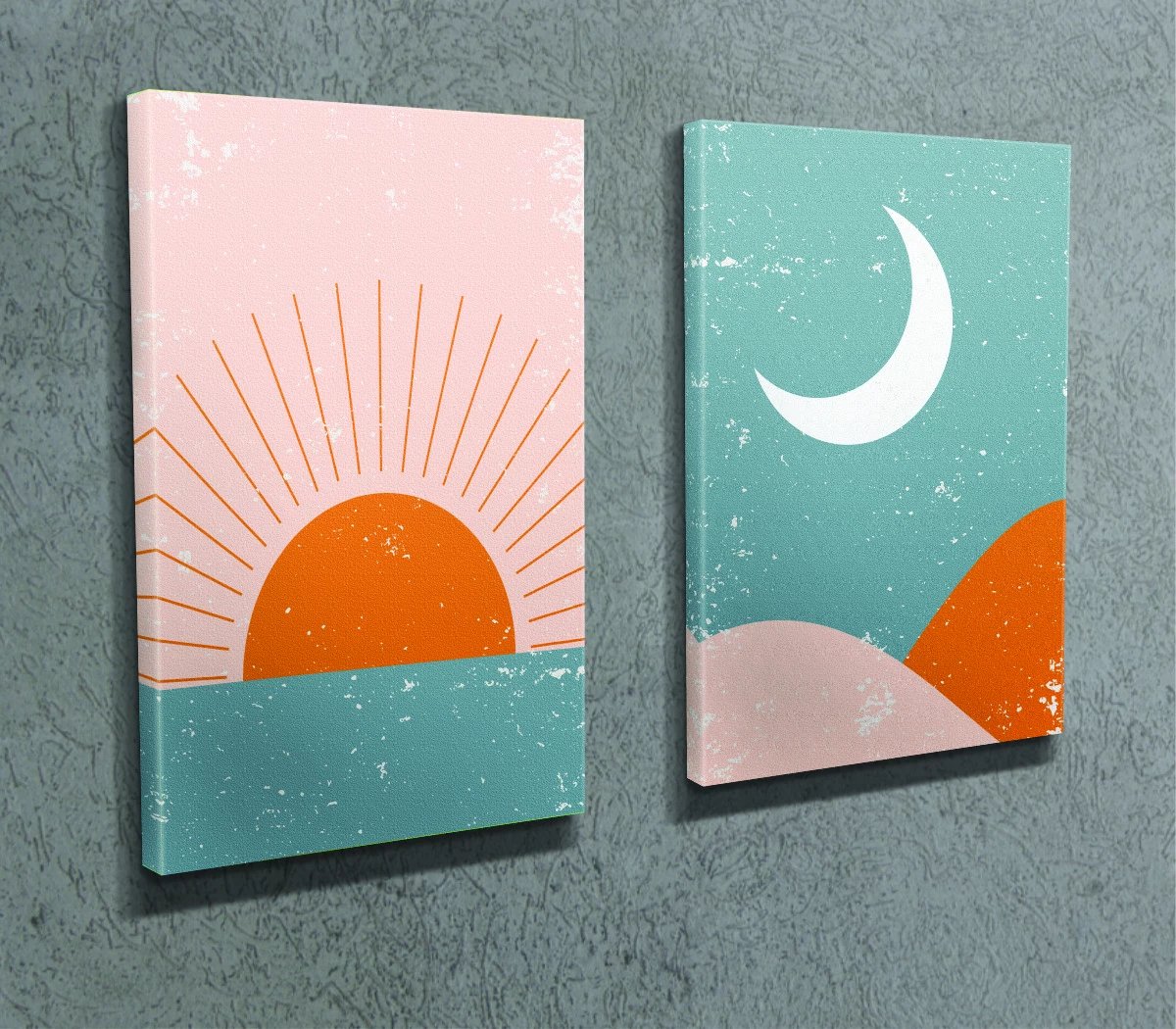 Pikturë dekorative në kanavacë (2 copë), Wallity, IDC02