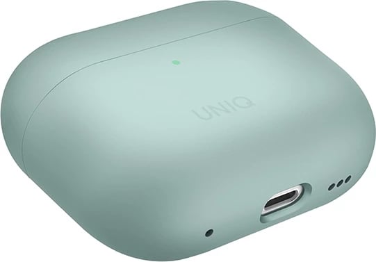 Mbështjellës UNIQ Lino për AirPods Pro 2, silikon, mint, me rrip